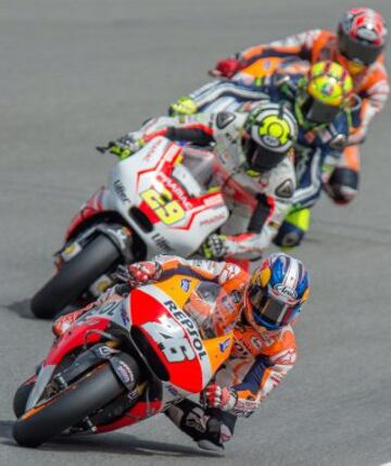 Dani Pedrosa durante el  GP de la República Checa