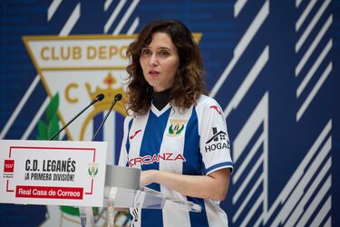 El Leganés conquista la sede de Madrid, lapsus de Ayuso incluido