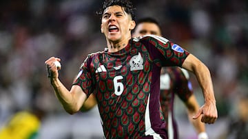 during the game between Mexican National team (Mexico) and Jamaica as part of the CONMEBOL Copa America USA 2024 group B, at NRG Stadium, on June 22, 2024 in Houston, Texas, United States.