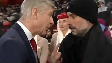 El extraño 'discurso' de Wenger a Pep antes del Arsenal-City