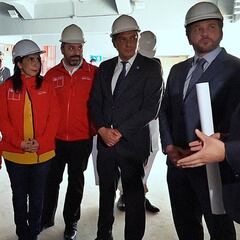 Presidente de Conmebol llega a inspeccionar el Estadio Nacional