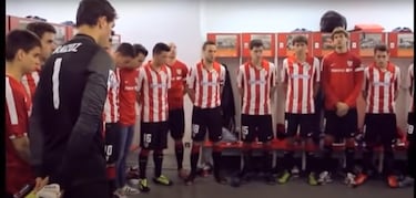 Hasta Tebas se emociona con el padrenuestro del Athletic antes de empezar la Liga