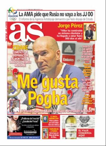 Las portadas de AS de julio