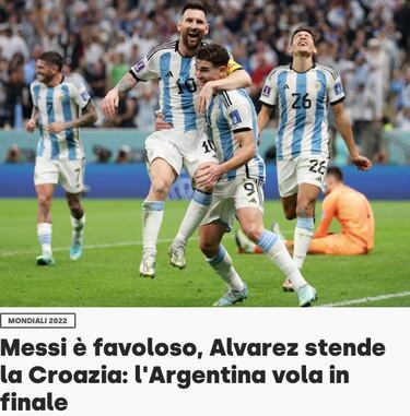 “Messi inspira a su nación”