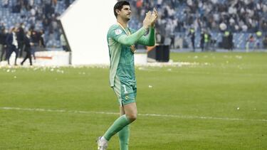 Courtois no está para la foto