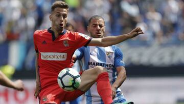 M¨¢laga 2-0 Real Sociedad: resultado, resumen y goles