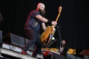 La banda Rancid se presenta durante la primera jornada del Festival Lollapalooza 2017.