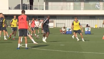 Vinicius shows off some silky skills in Real Madrid training