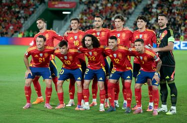 Ferran Torres, Martín Zubimendi, Mikel Merino, Robin Le Normand, Pau Cubarsí, Unai Simón, Mikel Oyarzabal, Pedri, Marc Cucurella, Pedro Porro y Yeremy Pino.