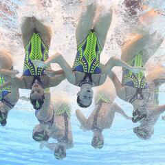 El equipo recupera de momento la quinta plaza en la rutina libre