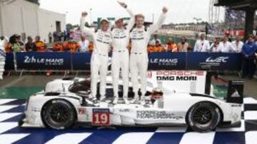 Tandy, Bamber y Hulkenberg, ganadores de Le Mans.