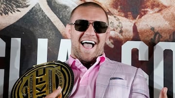 Conor Mcgregor, protagonista de la rueda prensa en el Hotel Hard Rock, presentando la velada de Bare Knuckle Fighting Championship (BKFC) entre Franco Tenaglia y Tony Soto.