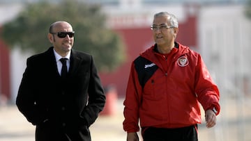 10/02/11 ENTRENAMIENTO SEVILLA . GREGORIO MANZANO Y MONCHI
