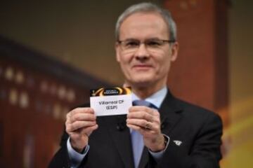 Las imágenes del sorteo de la Champions y la Europa League