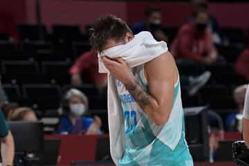 Luka Doncic tras perder la medalla de bronce de baloncesto con Eslovaquia ante Australia. 