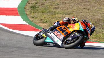 25 Fernandez Raul (esp), Red Bull KTM Ajo, Kalex, action during the 2021 Grande Pr&eacute;mio do Algarve, 17th round of the 2021 FIM Moto2 World Championship, from November 5 to 7, 2021 on the Aut&oacute;dromo Internacional do Algarve, in Portimao, Portugal - Photo Studio Milagro / DPPI
 AFP7 
 05/11/2021 ONLY FOR USE IN SPAIN