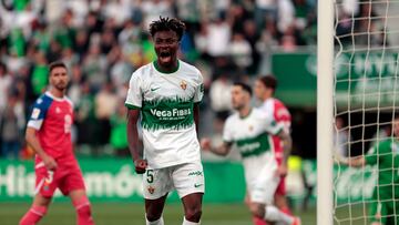 27/04/24 PARTIDO SEGUNDA DIVISION 
ELCHE - ESPANYOL 
GOL ELCHE GOL 2-2 
JOHN ALEGRIA 