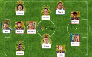 Once de 'jugones' de la Liga Santander.