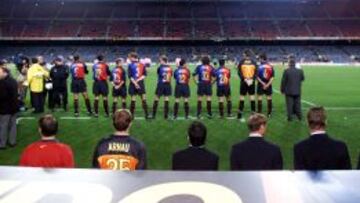 99-00. El Barça no saltó al campo y fue eliminado. En la ida había perdido por 3-0.