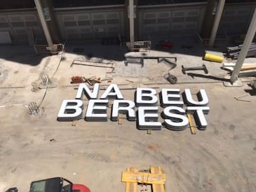 Las letras del estadio Santiago Bernab&eacute;u, retiradas este fin de semana