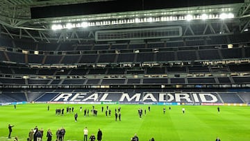 Santiago Bernabeu stadium in Madrid