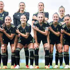 Gesto de descontento con la Liga F por el convenio colectivo