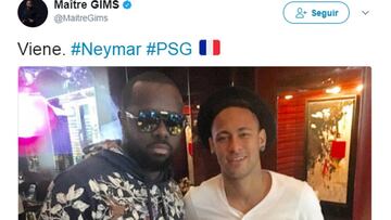 Un rapero de Francia usa con Neymar el estilo Piqué: "Viene"