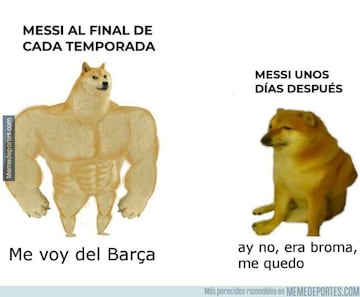 Los mejores memes de la decisión de Messi