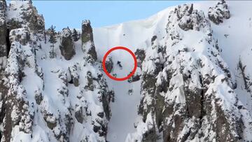 v&iacute;deo tanner hall evitando avalancha