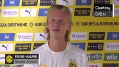 After rumors that Chelsea will pay big bucks for Erling Haaland, the 20-year old Norweigan hints that he has no plans to leave Germany any time soon.
 