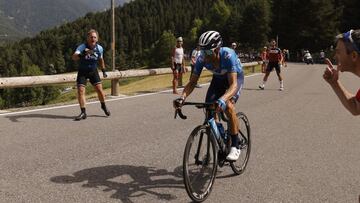 Los españoles en el Tour: Valverde se quedó a un paso