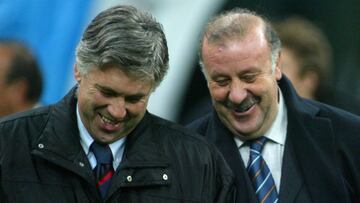 Carlo Ancelotti y Vicente del Bosque.