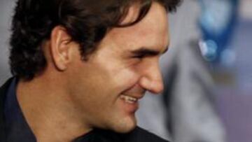 <strong>CAMARADERÍA.</strong> Federer y Ferrer, haciendo gala del ambiente distendido que reina en Shanghai.