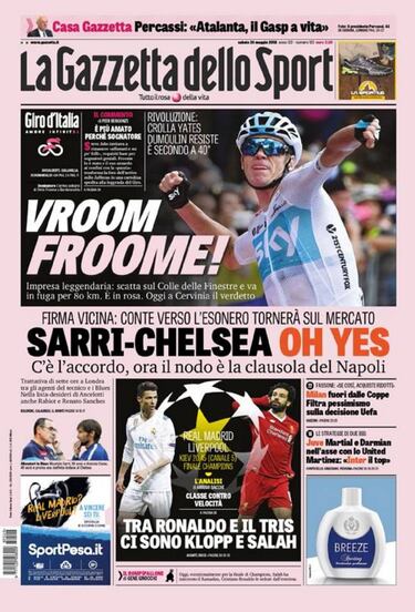 Sarri, muy cerca de ser el nuevo entrenador del Chelsea