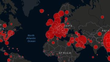 Coronavirus: mapa de casos y muertos por Covid19 hoy, en directo