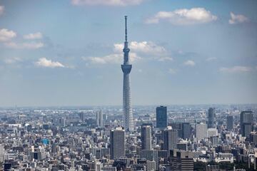 Es una torre de radiodifusión, restaurante y mirador. Es el edificio más alto de Japón