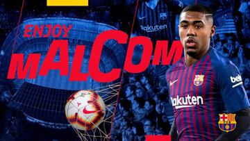 El Barcelona se hace con el brasile?o Malcom por 41 M€