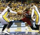 Miami Heat cede y los Pacers de Paul George firman el 3-3