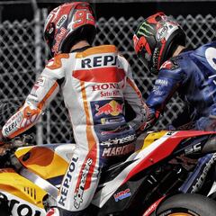 Márquez, Maverick y Crutchlow en un pañuelo de seis milésimas