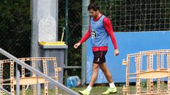 10/04/19 Entrenamiento Deportivo de La coru&ntilde;a David Simon retir&aacute;ndose 