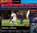 El Barcelona anuncia en su web el fichaje de Neymar