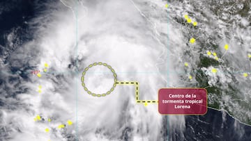 Nace la Tormenta Tropical Lorena: se acerca a las costas mexicanas y producirá lluvias muy fuertes desde este martes hasta el sábado 6 de septiembre.