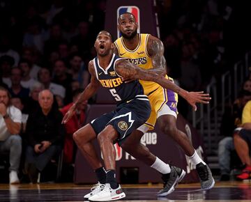 LeBron James y Will Barton.