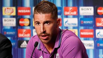 Sergio Ramos en rueda de prensa.