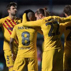 Dembélé, el ángel del Barça en Linarejos para evitar un desastre