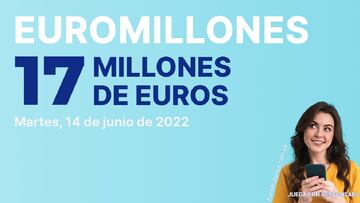 Euromillones: comprobar los resultados del sorteo de hoy, martes 14 de junio