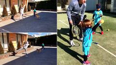 El hijo de Cristiano y los de Piqué, unidos por la raqueta