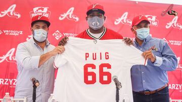 Yasiel Puig fue presentado con El Águila de Veracruz; quiere llevar al equipo a playoffs