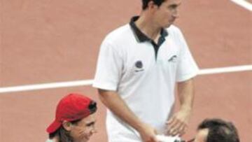Rafael Nadal y Jordi Arrese.