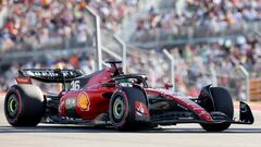 Austin (United States), 20/10/2023.- Ferrari driver Charles Leclerc during a qualifying session for the 2023 Formula 1 Grand Prix of the United States at the Circuit of the Americas in Austin, USA, 20 October 2023. (Fórmula Uno, Estados Unidos) EFE/EPA/ADAM DAVIS
